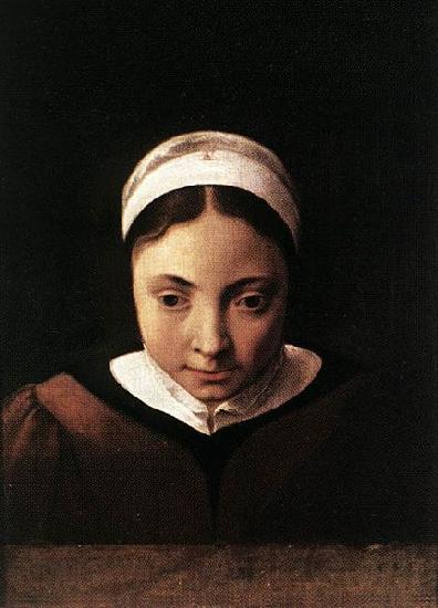 Cornelis van Poelenburch Portrait of a Young Girl Spain oil painting art
